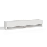 HÄNGELOWBOARD Halmstad - Weiß, Holzwerkstoff (160/30/31cm) - [en.casa]