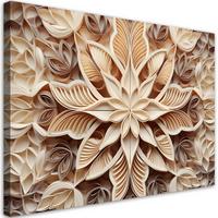 KUNSTDRUCK Beige 100/70 cm - Beige, Textil (100/70cm) - KUNSTLOFT