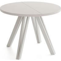 ESSTISCH Ravero runder ausziehbarer, Kaschmir 100-140/100/77 cm - Kaschmir/Beige, Holz/Holzwerkstoff (100/140/76.5cm) - WFL GROUP