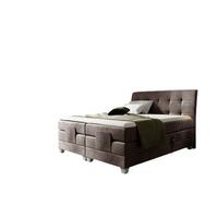 BOXSPRINGBETT Elektrisch Franco - Braun, Holzwerkstoff/Textil (140/200cm) - Fun Möbel