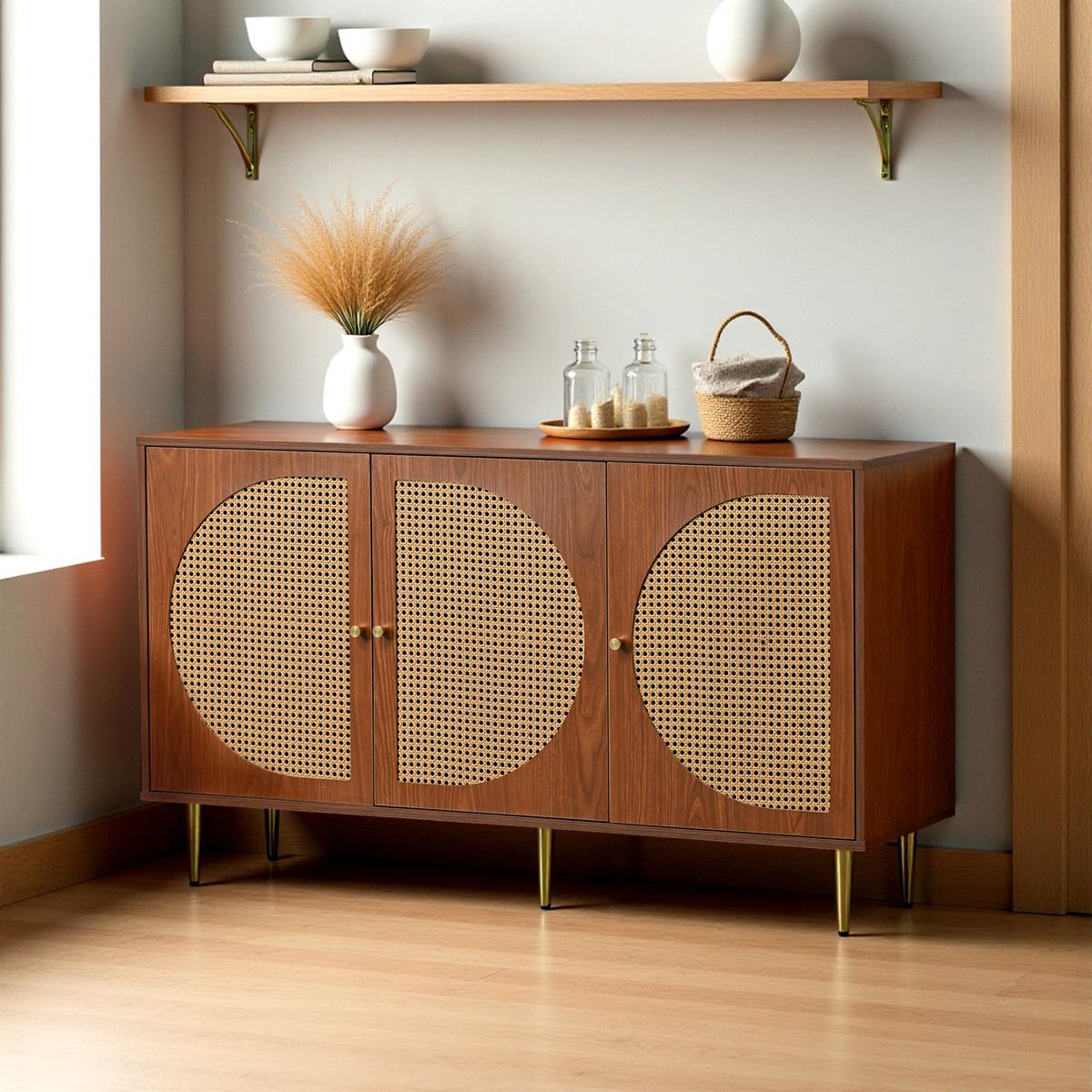 SIDEBOARD 129.8/40/76 cm - Braun, Holzwerkstoff (40/76/130cm) - Urban Meuble