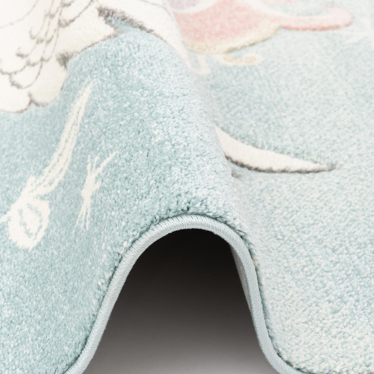 KINDER TEPPICH MAUI KIDS PASTELL EINHORN - Multicolor, Textil (120/170cm) - Pergamon