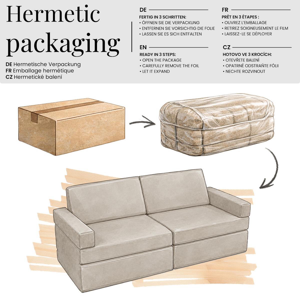 3-SITZER SOFA OVELA Dunkelgrau Cord - Dunkelgrau, Textil (200/70/100cm) - MKS
