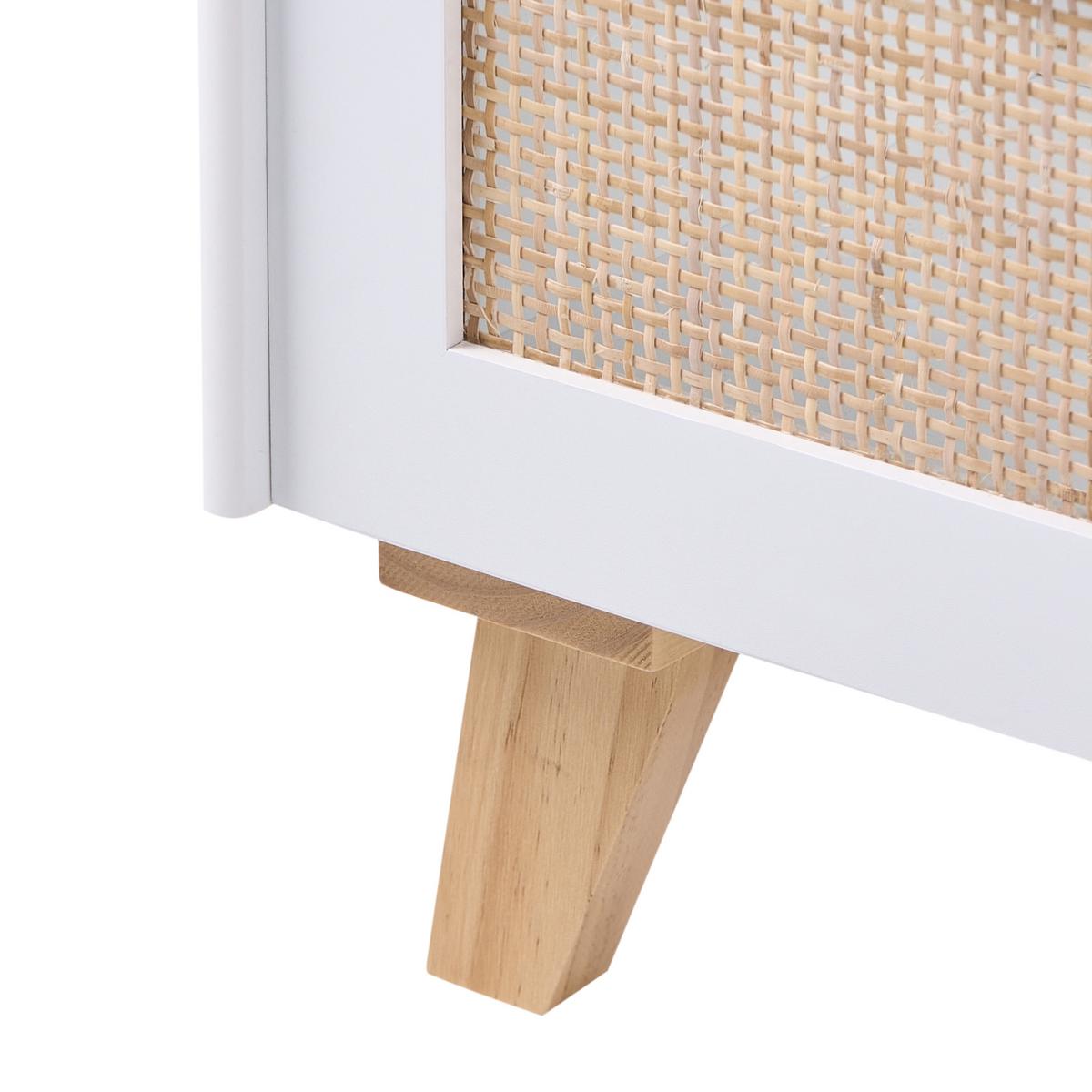 BÜCHERREGAL mit 2 Ebenen 72 cm Weiß Jackit - Hellbraun, Holzwerkstoff (60/72/30cm) - Beliani