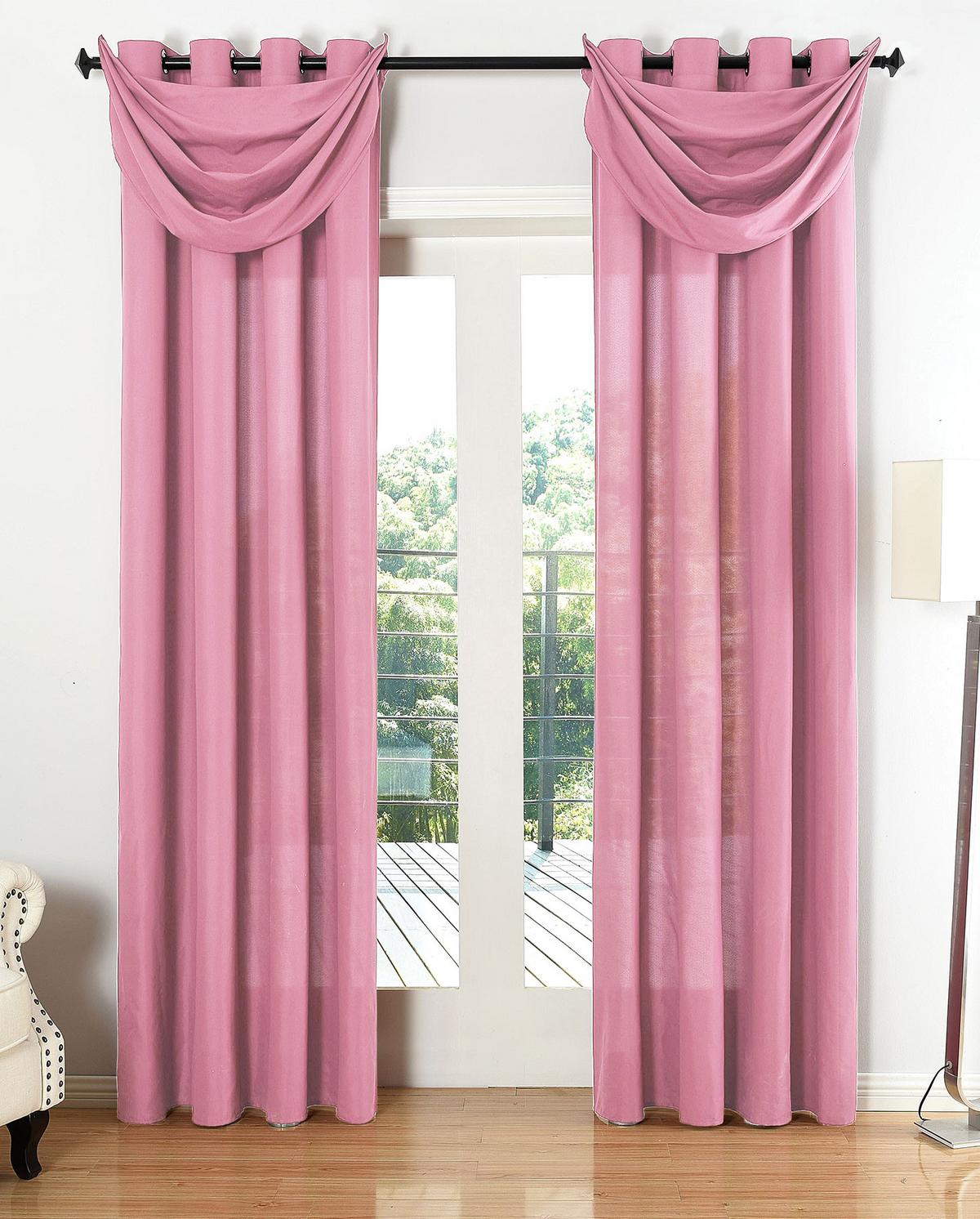 VORHANG ZAGREB HxB 175x140 cm Pink - Pink, Textil (140/175cm) - Gardinenbox