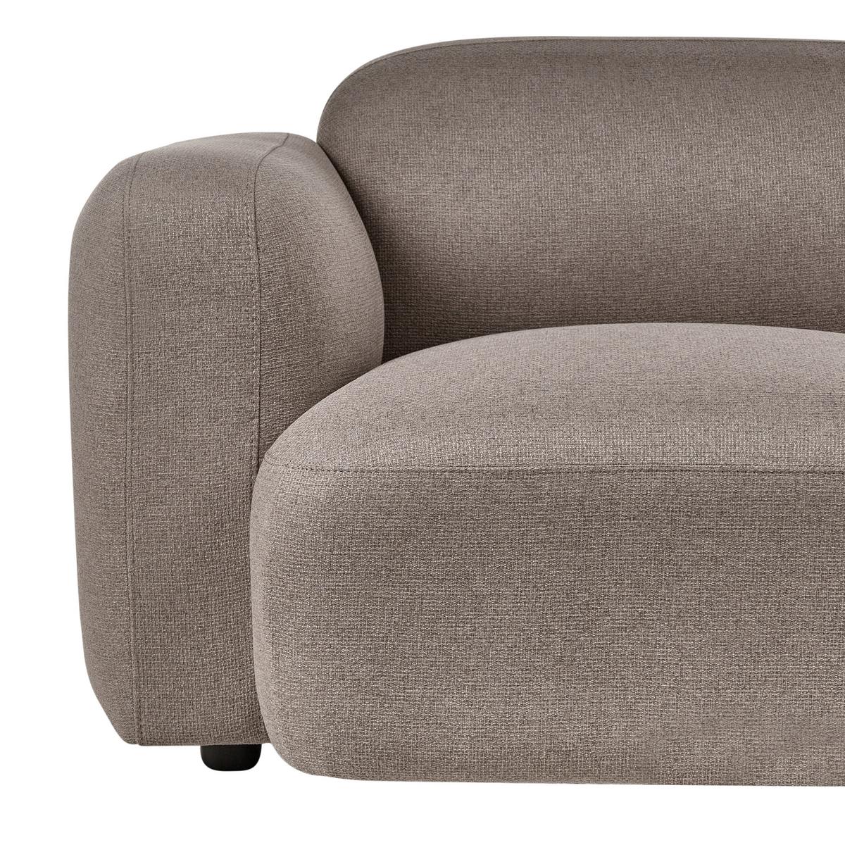3-SITZER-SOFA Stoff Taupe Afoss - Taupe, Textil (195/71/94cm) - Beliani