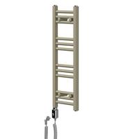 HANDTUCHHEIZKÖRPER elektrisch 300 x 800 mm Beige Badheizkörper gerade mit Seitenanschluss mit Heizstab 300W - Beige, Metall (30/80/3cm) - LuxeBath
