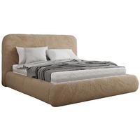 POLSTERBETT BENEA CLASSIC 180/200 - Beige Plüsch - Multipocket-Matratze - Beige, Textil (180/200cm) - MKS