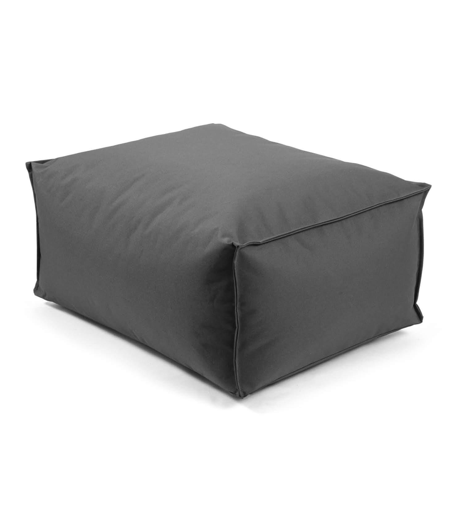 OUTDOOR POUF Der Ruhestifter - Anthrazit, Textil (60/30/50cm) - Mokebo