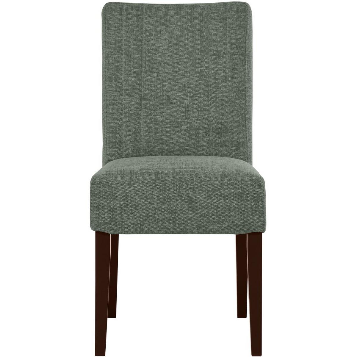 STUHL FREYA mit wengefarbenen Holzbeinen, Polsterstuhl, Dunkelgrün - Wengefarben/Dunkelgrün, Holz (47/94/42cm) - Beautysofa