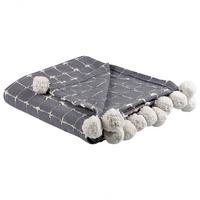 DECKE Cremeweiß Yasam 125/150 cm - Ecru, Naturmaterialien/Textil (125/150cm) - Beliani