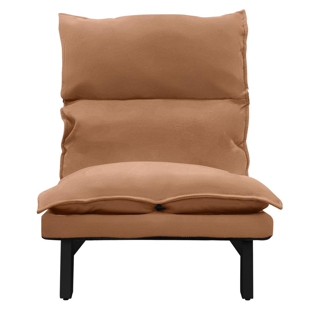 BODENSTUHL Braun - Schwarz/Braun, Textil/Metall (59/73.5/96cm) - ML-DESIGN