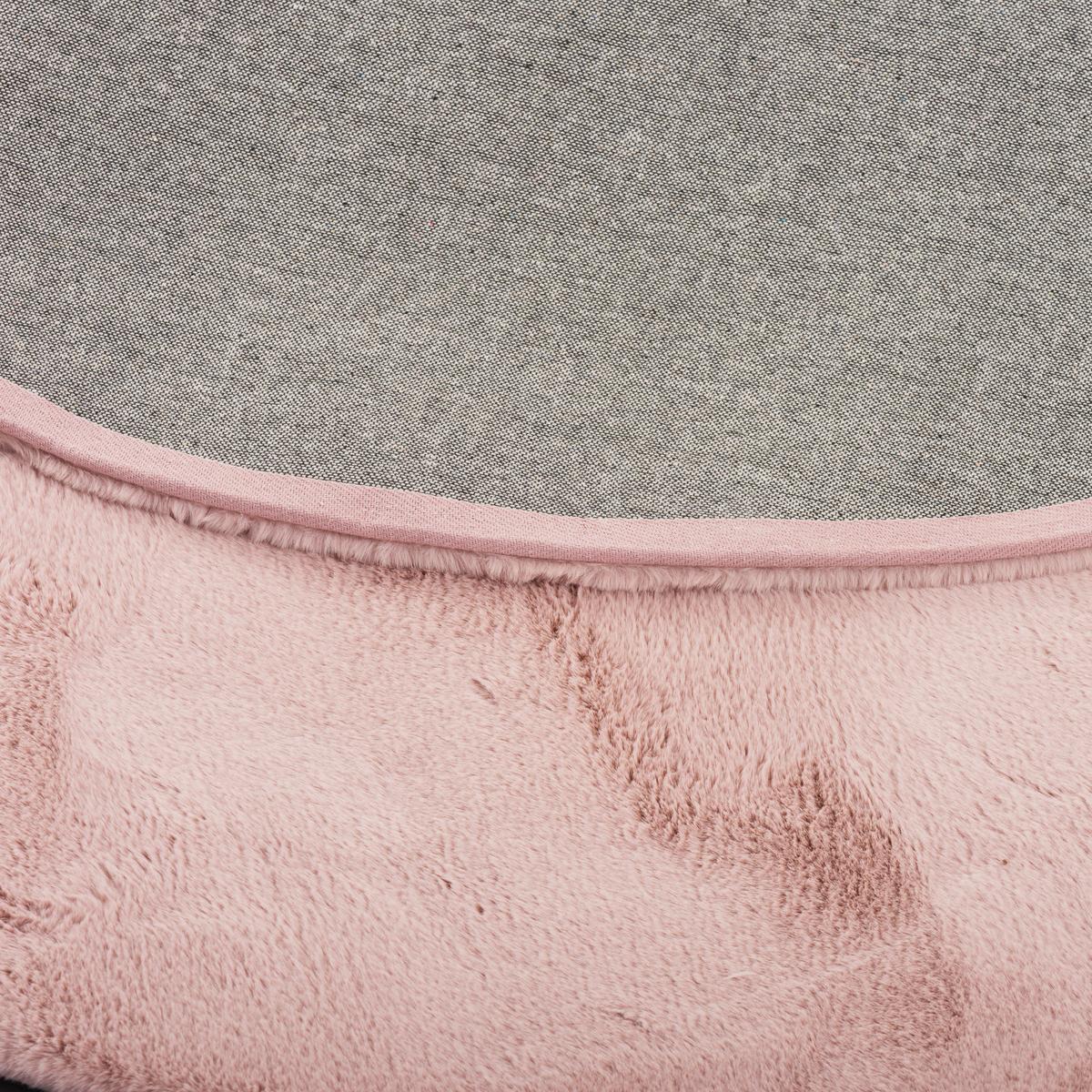 FELLTEPPICH LUXUS SUPER SOFT PLUSH RUND - Altrosa, Textil (160/160cm) - Pergamon