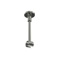 DECKENTRÄGER FÜR GARDINENSTANGEN 20 mm Ø, Sonette 1-läufig, Edelstahl-Optik - Edelstahlfarben, Metall (4.3/14.2/4.3cm) - INTERDECO