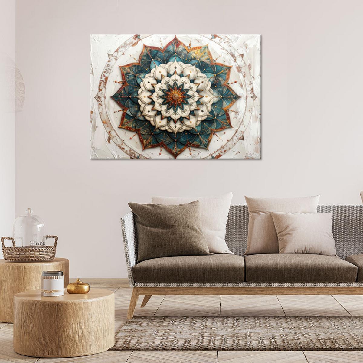 LEINWANDBILD Zen und Orientalisch 60x40cm - Weiß, Textil (60/40cm) - Feeby