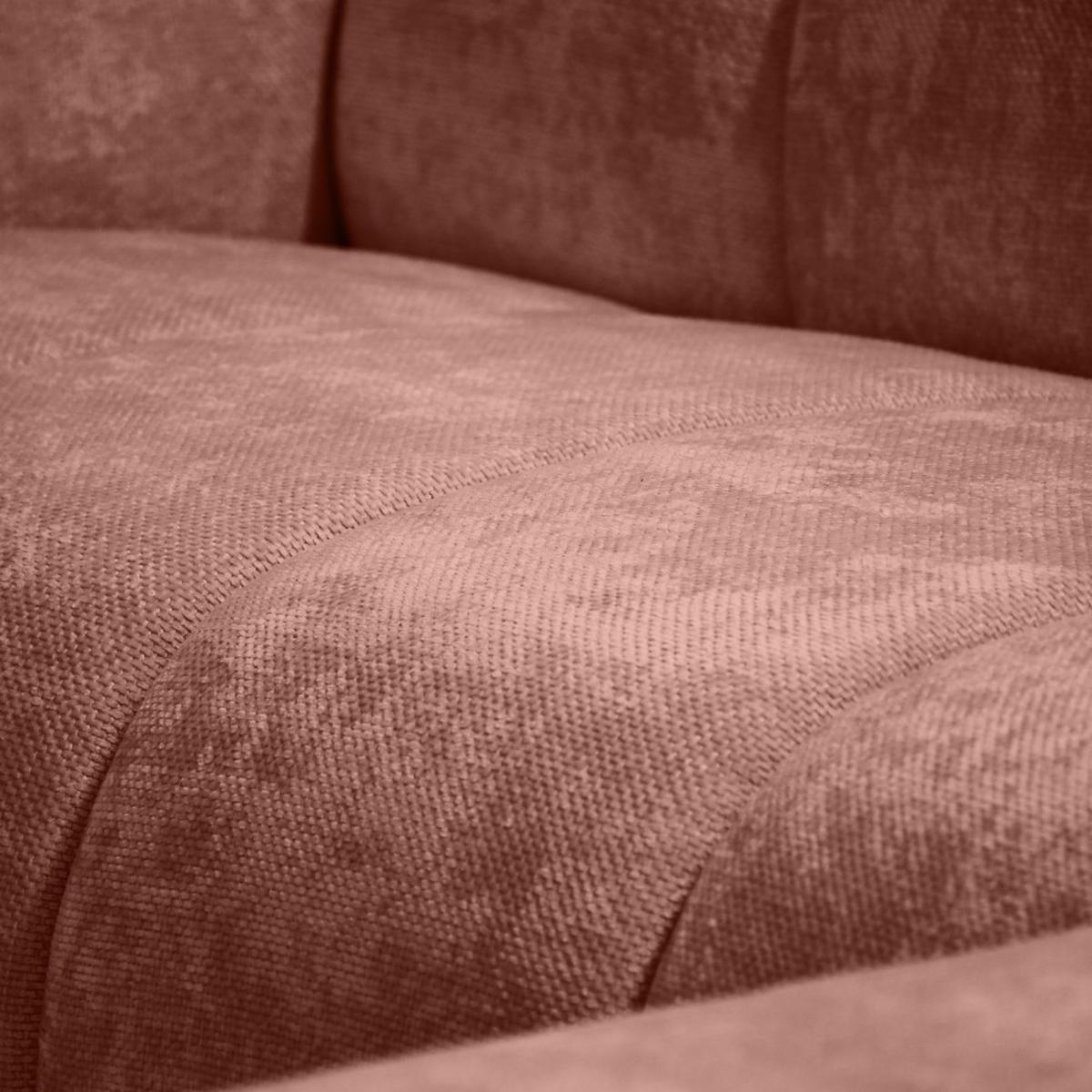 ECKSOFA Volare Mini ohne Schlaffunktion rot links, Vega-Stoff - Rot/Schwarz, Textil/Metall (256/165cm) - Beautysofa