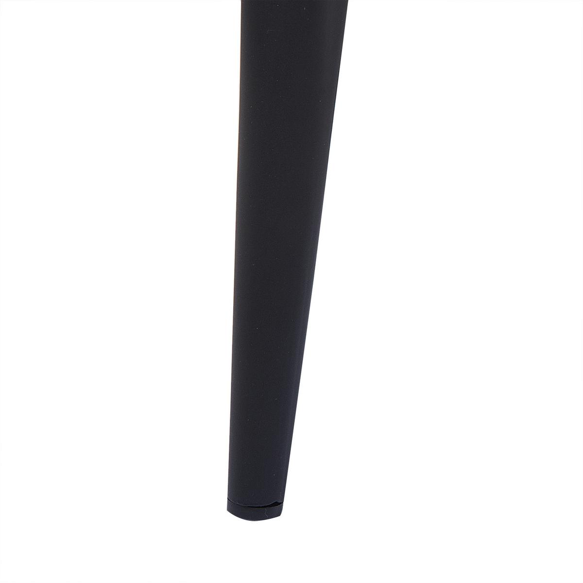ESSZIMMERSTUHL 2er-Set Samtstoff Grau Visalia - Grau, Textil/Metall (50/81/47cm) - Beliani