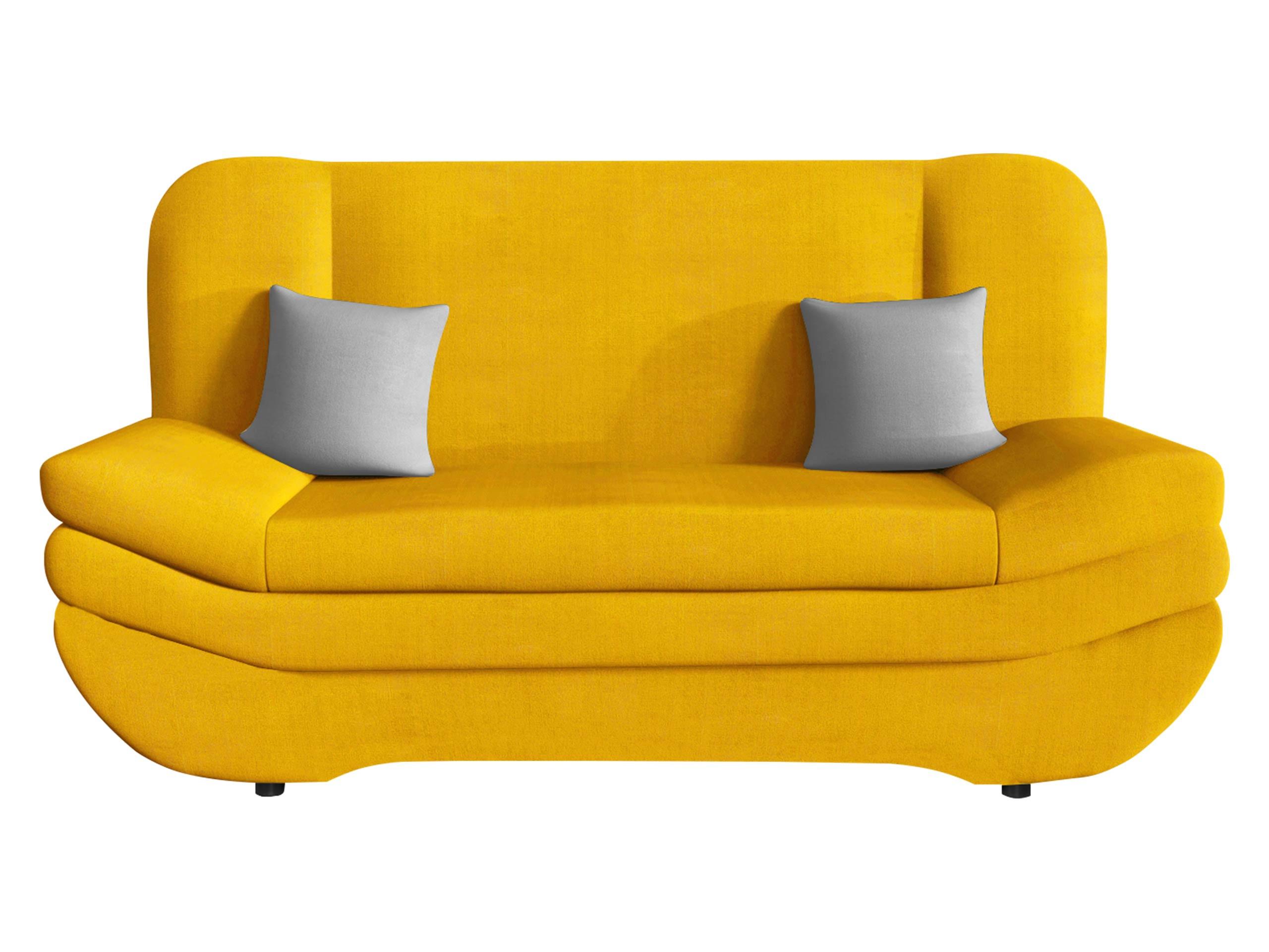 SCHLAFSOFA Weronika Premium - Gelb/Schwarz, Holz/Kunststoff (200/95/90cm) - MIRJAN24