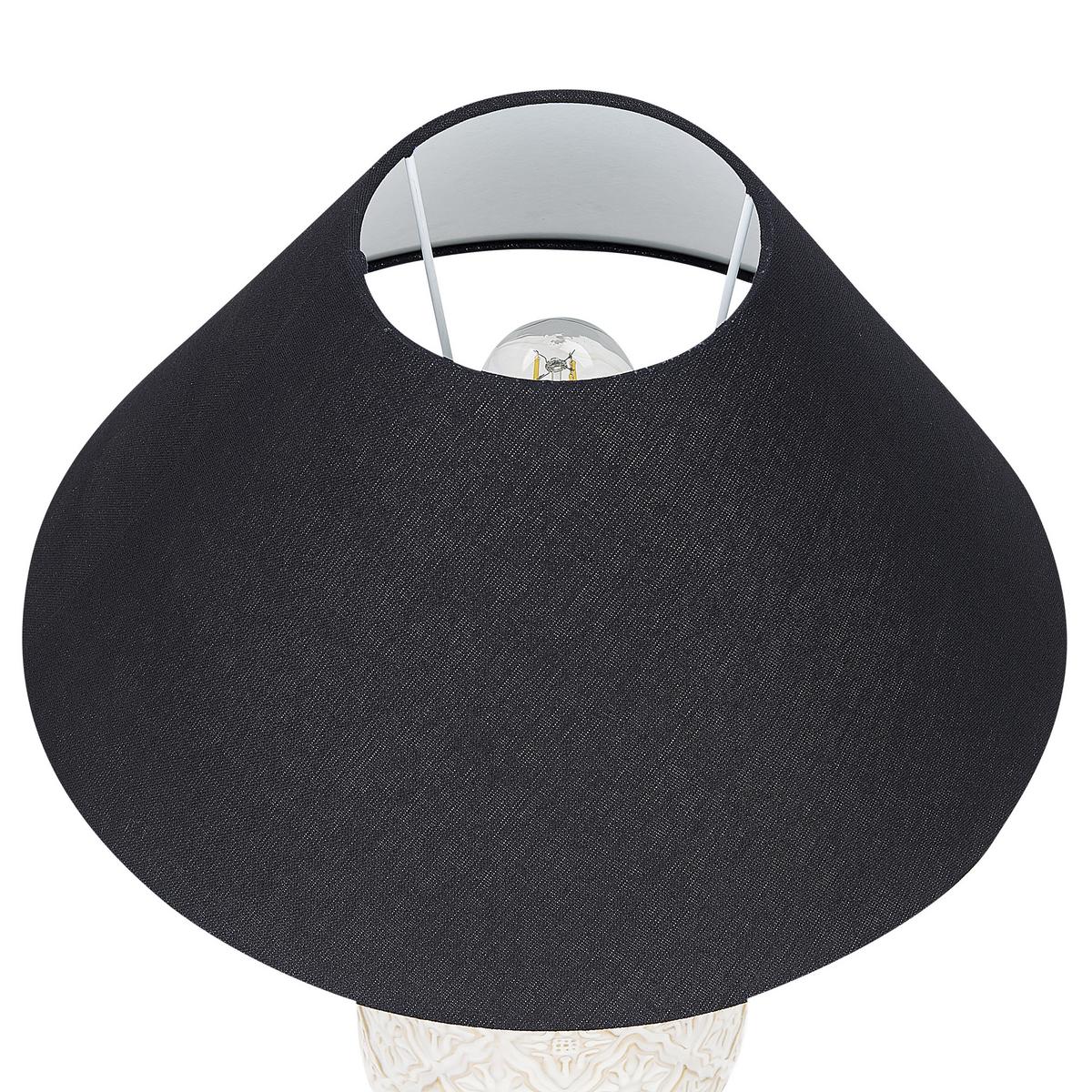 TISCHLAMPE Telire 40/40/56 cm - Beige, Keramik (40/40/56cm) - Beliani