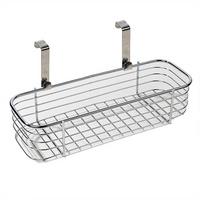 DRAHTKORB zum Aufhängen - 28/9,5/6,5 cm - Silberfarben, Metall (28/9.5/6.5cm) - Calicosy