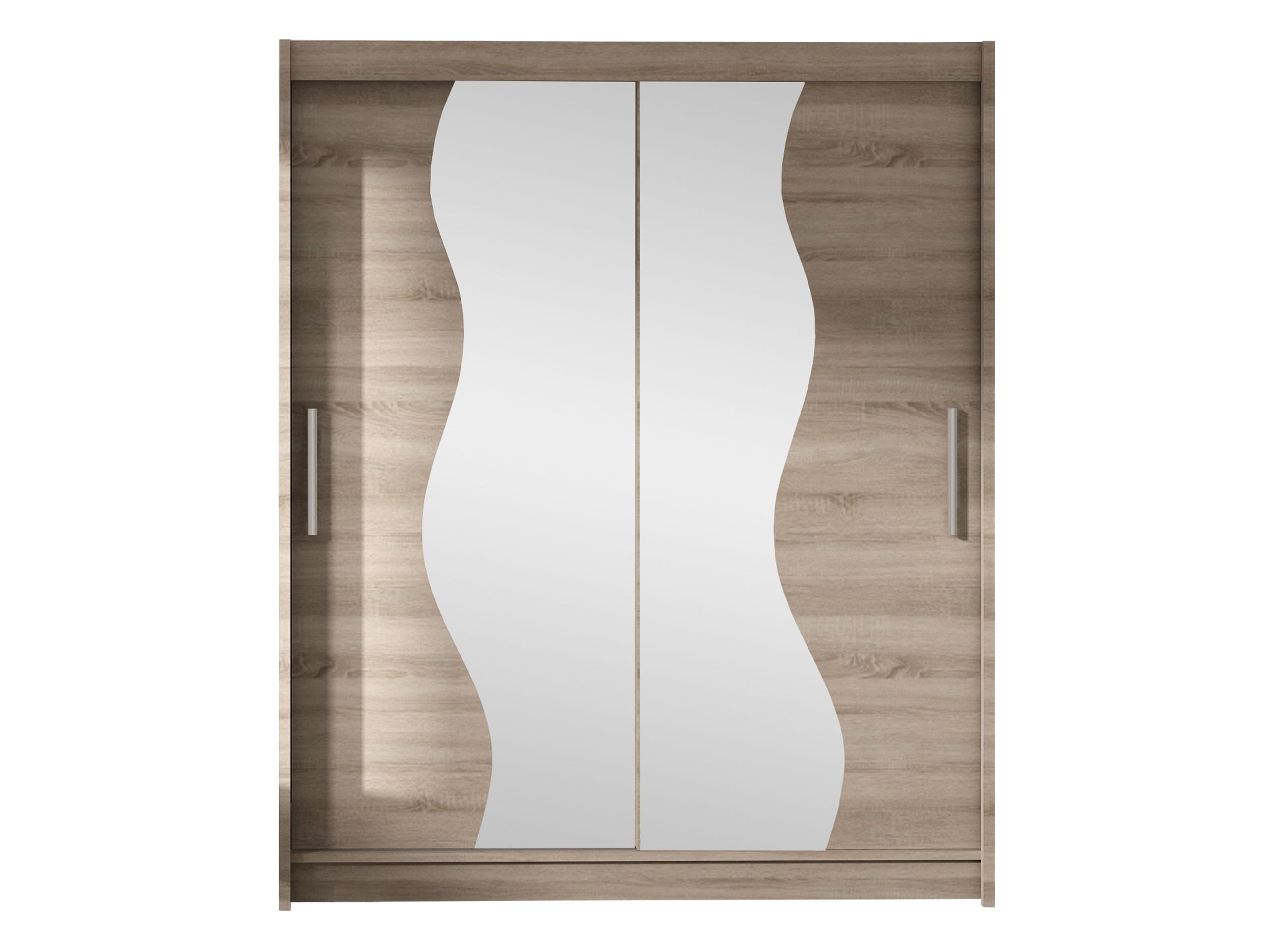 SCHWEBETÜRENSCHRANK Westa S - Silberfarben/Trüffeleichefarben, Holzwerkstoff/Metall (150/200/58cm) - MIRJAN24