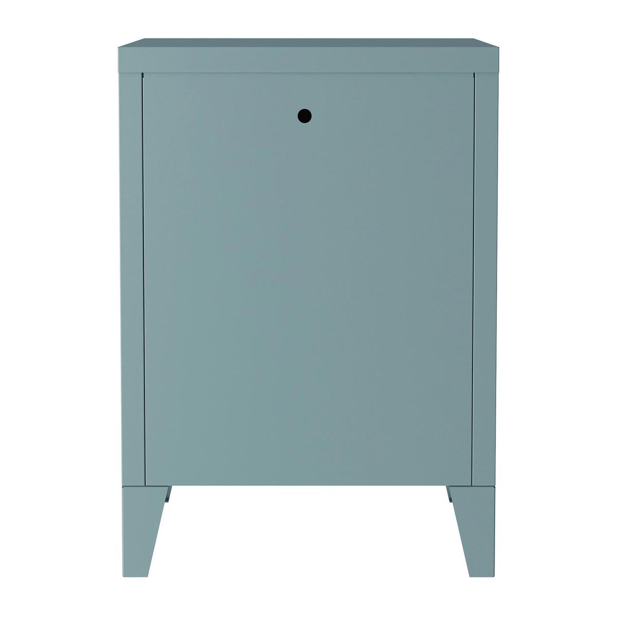 NACHTSCHRANK Inari - Blau, Metall (40/57/30cm) - [en.casa]