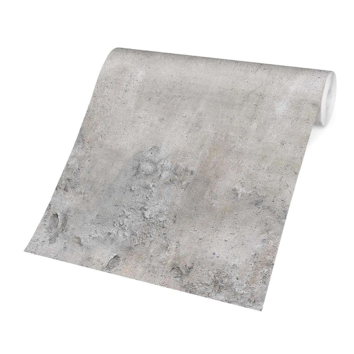 FOTOTAPETE Shabby Betonoptik 384/255 cm - Grau, Papier (384/255cm) - Bilderwelten
