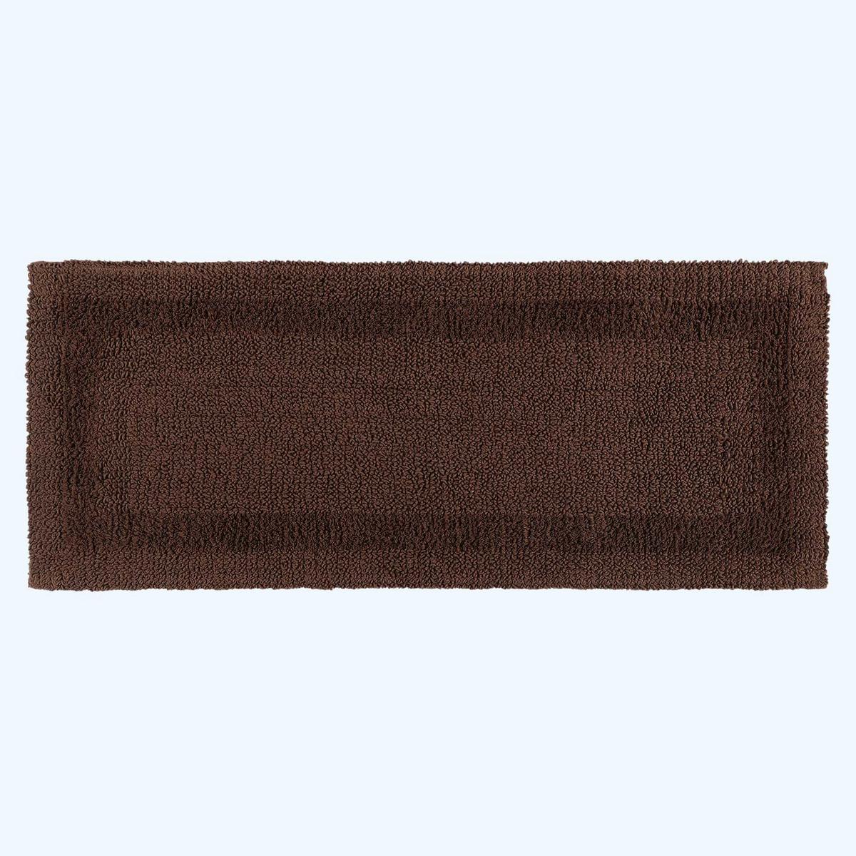 BADEMATTE 40/100 cm, 100% Baumwolle, wendbar - Braun, Textil (40/100cm) - Homescapes