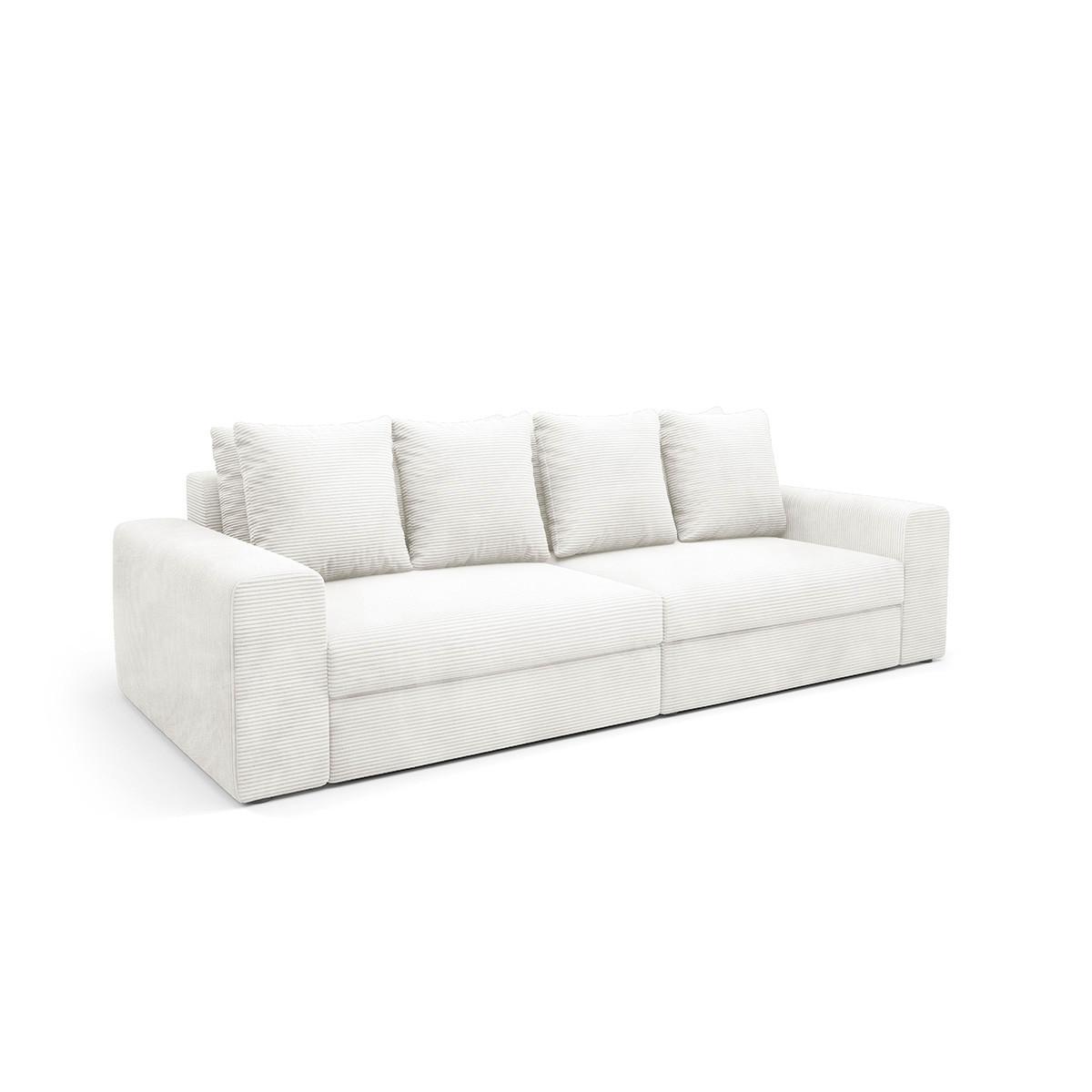 SOFA Paola 3 Sitzplätze Weiß - Weiß, Holz (272/86/120cm) - Petits-meubles