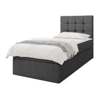 BOXBETT Luanda Single - H3 - Dunkelgrau/Schwarz, Holz/Kunststoff (100/200cm) - MIRJAN24