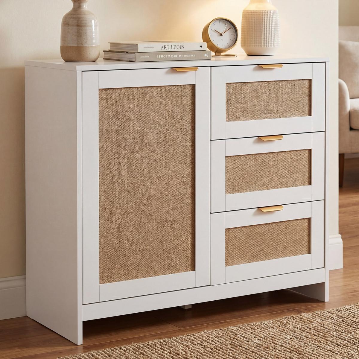 KOMMODE Weiß - Weiß, Holz (80/80/40cm) - MCW