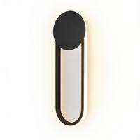 LED - WANDLEUCHTE Scheinor 41.5/14/4 cm - Schwarz, Metall (14/4/41.5cm) - ZMH