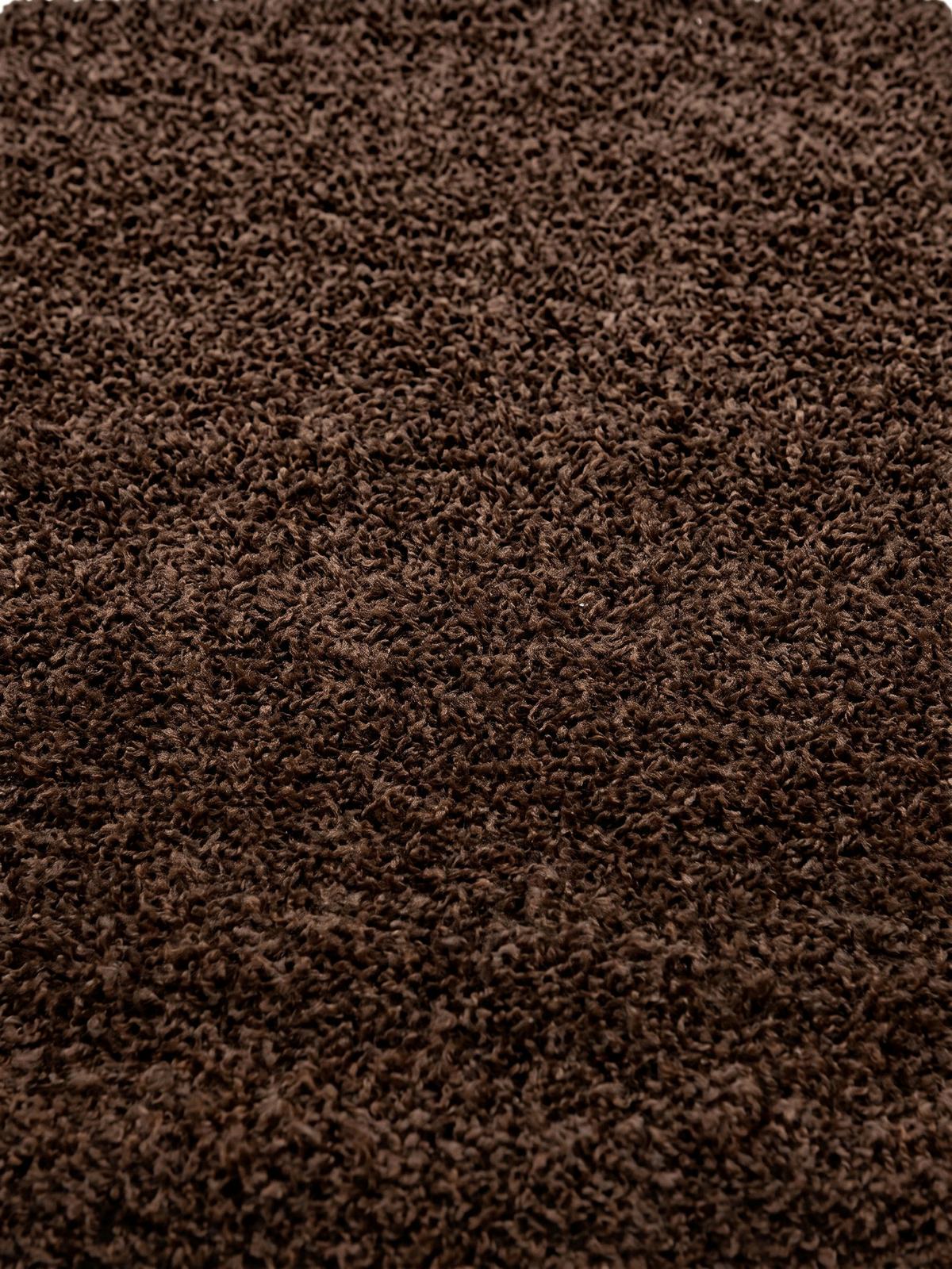 HOCHFLORTEPPICH RHEIN, einfarbig, aus Polypropylen, Braun, 80 x 250 cm - Braun, Textil (250/80cm) - KADIMA DESIGN