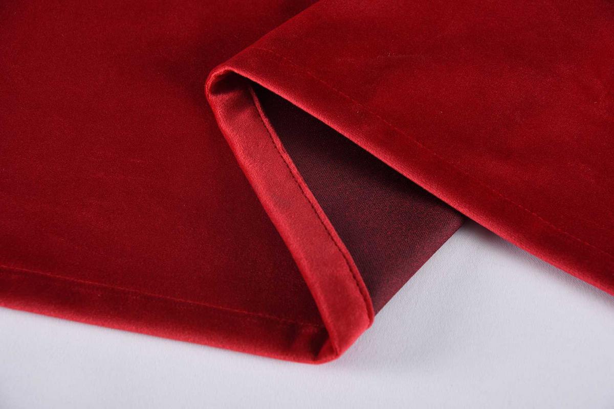 VORHANG 2ER SET MILANO HxB 280x135 cm Rot - Hellrot, Textil (135/280cm) - Gardinenbox
