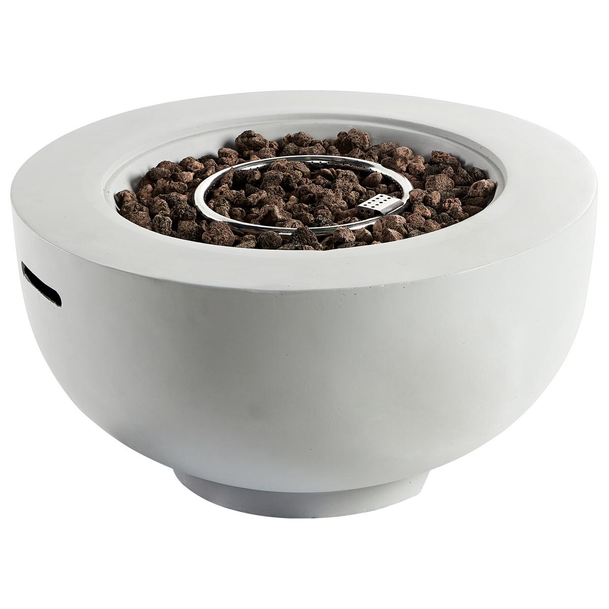 FEUERSTELLE Grau Daisetu - Grau, Stein (79/42/79cm) - Beliani