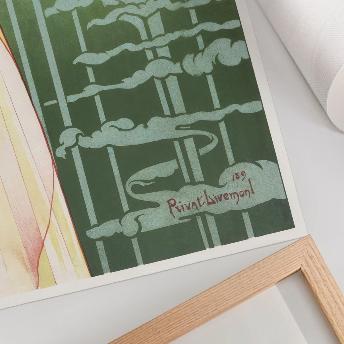 POSTER - 42x59 cm - Privat Livemont - Absinth Robette - Grün, Textil (42/59/0.1cm) - TULUP