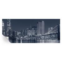 FOTOTAPETE 250x104 cm - Nachtstadt - Schwarz, Textil (250/104cm) - Wallfluent