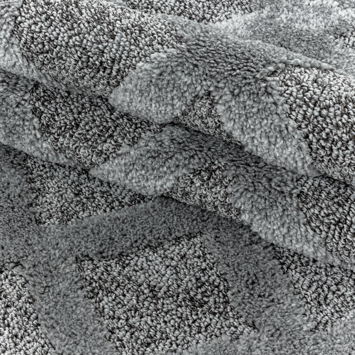 HOCHFLORTEPPICH EISACK, geometrisch, Grau, 80 x 150 cm - Grau, Textil (150/80cm) - KADIMA DESIGN
