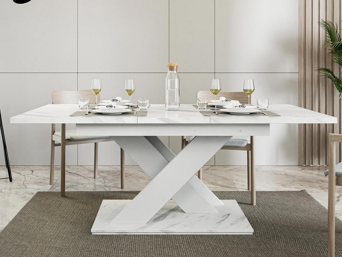 ESSTISCH Bronx - Weiß, Holzwerkstoff (80/140/76cm) - MIRJAN24