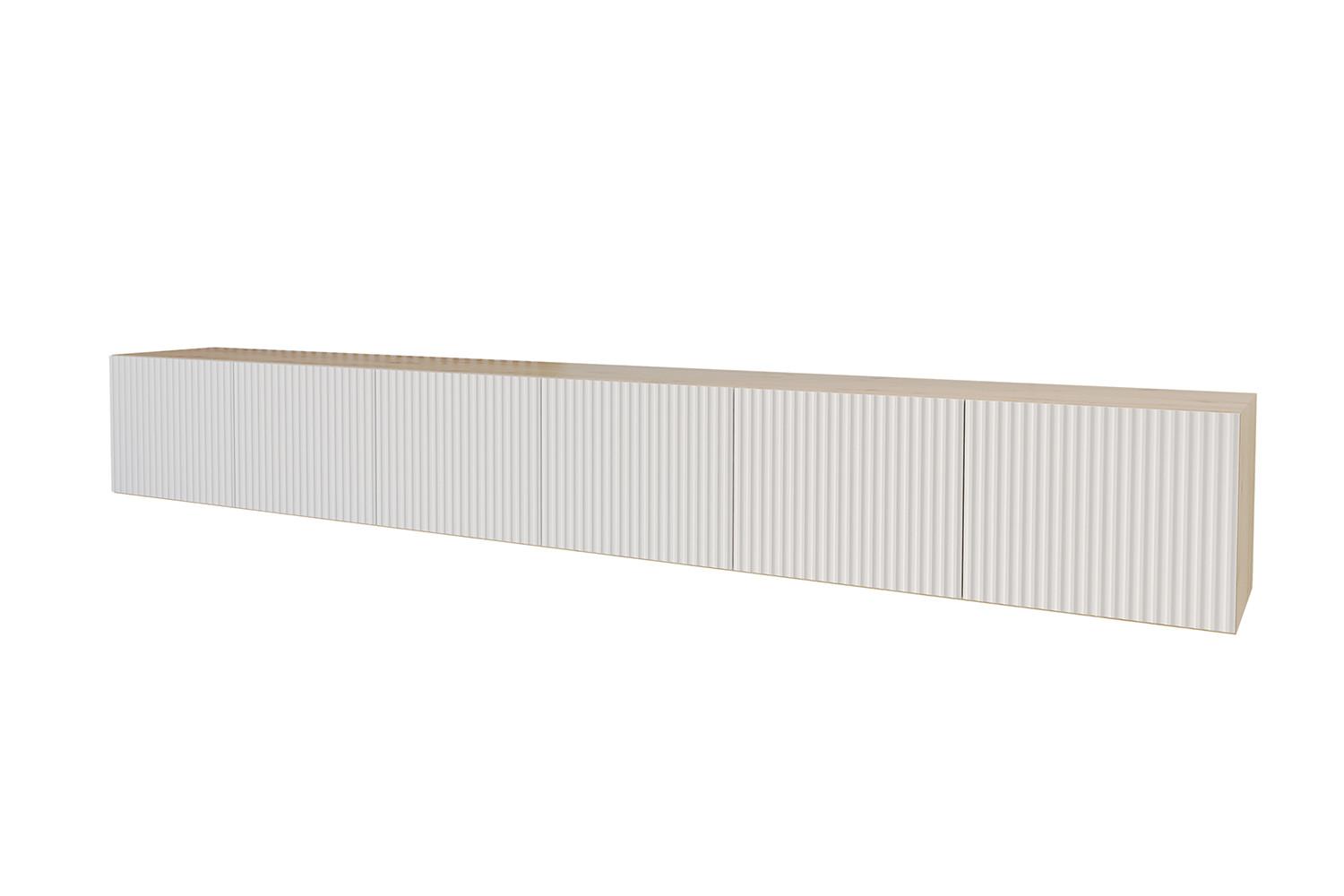 LOWBOARD NOA-2-W 3x100x40x40 cm - Artisan / Weiß - Weiß, Holzwerkstoff (300/40/40cm) - ALTDECOR