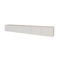 LOWBOARD NOA-2-W 3x100x40x40 cm - Artisan / Weiß - Weiß, Holzwerkstoff (300/40/40cm) - ALTDECOR