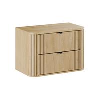 WASCHTISCHUNTERSCHRANK 80.4cm Mila Helle Eiche - Braun, Holzwerkstoff (80.4/54/46cm) - Petits-meubles