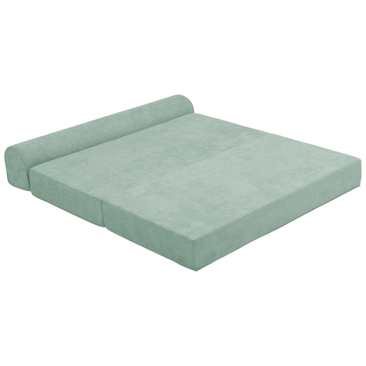 FALTSOFA Katusha Flachgewebe hellgrün - Hellgrün, Kunststoff (80/71/160cm) - 58aufmkessel