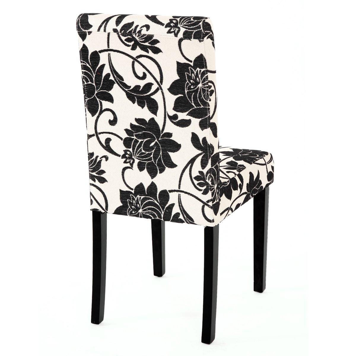 ESSZIMMERSTUHL Weiß, Schwarz 6er-Set - Creme/Schwarz, Textil (43/90/48cm) - MCW