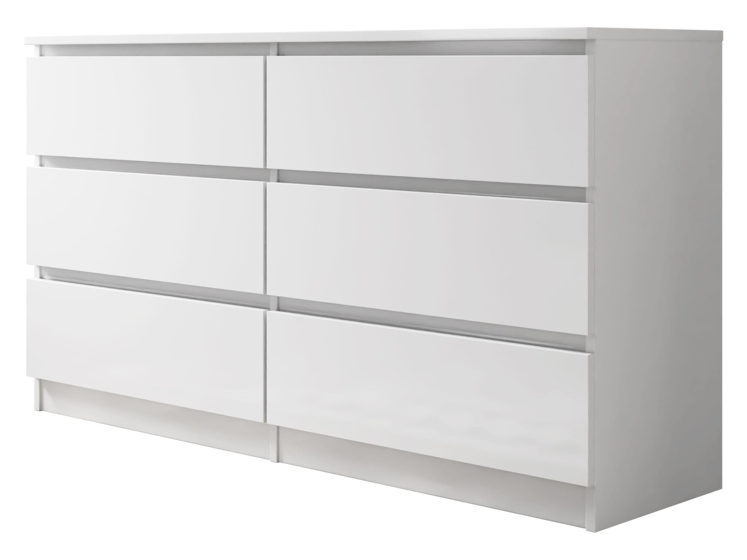 KOMMODE Malwa M6 - Weiß, Holzwerkstoff (138/77/40cm) - MIRJAN24