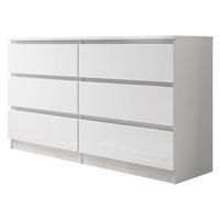 KOMMODE Malwa M6 - Weiß, Holzwerkstoff (138/77/40cm) - MIRJAN24
