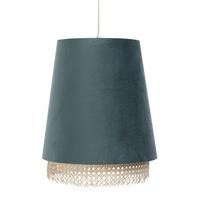 HÄNGELEUCHTE Türkis 35/44 cm - Türkis, Naturmaterialien (35/1.3/44cm) - ONZENO