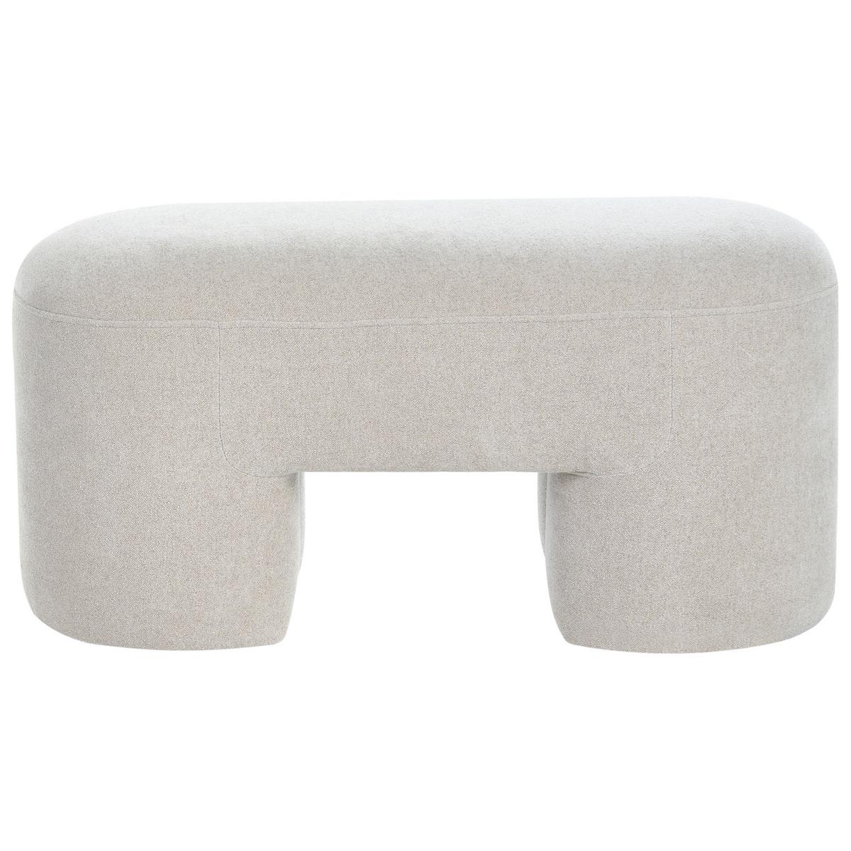 POLSTERBANK Bouclé Hellbeige Decorah - Beige, Textil (88/46/39cm) - Beliani