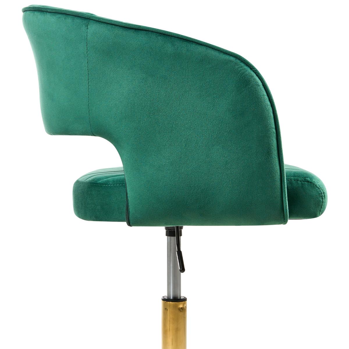 BÜROSTUHL Grün Katonah - Grün, Textil (57/78/57cm) - Beliani