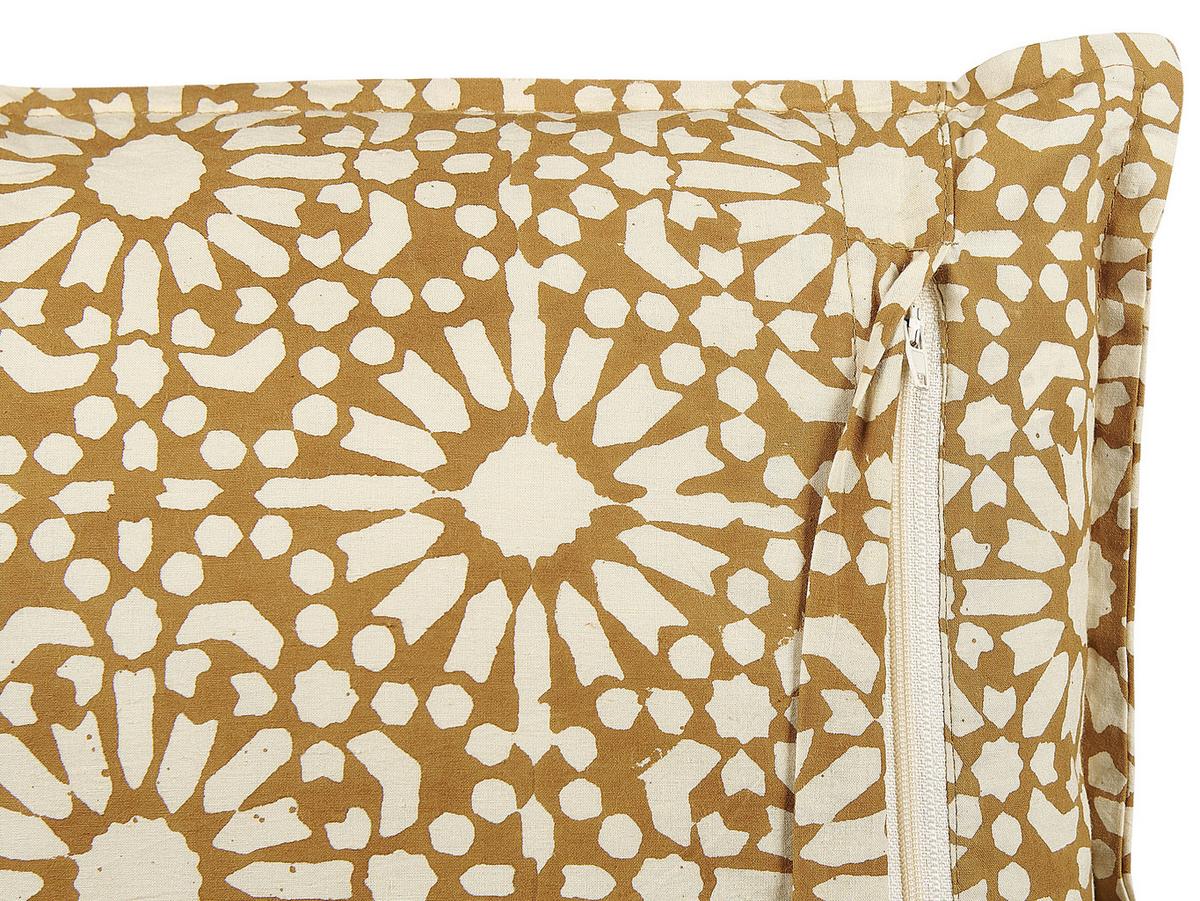 DEKOKISSEN 2er-Set Sandbeige 45/45 cm Ceiba - Beige, Naturmaterialien/Textil (45/45cm) - Beliani